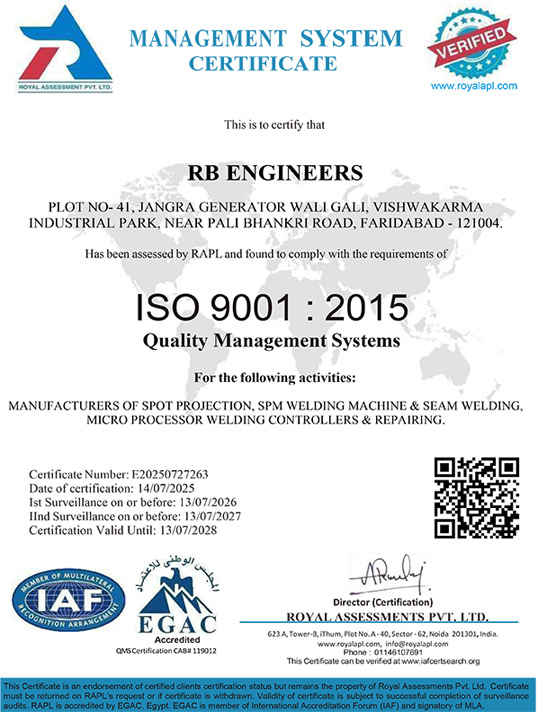 ISO 9001:2015 Quality Management Systems